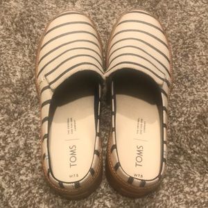 Navy Riviera slip on Mule TOMS